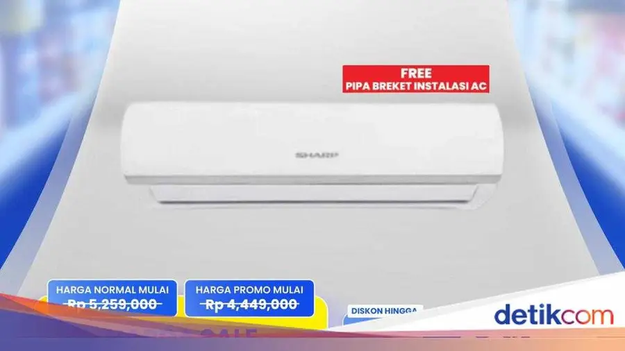 AC Split Sharp Diskon Besar di Transmart Full Day Sale 2028