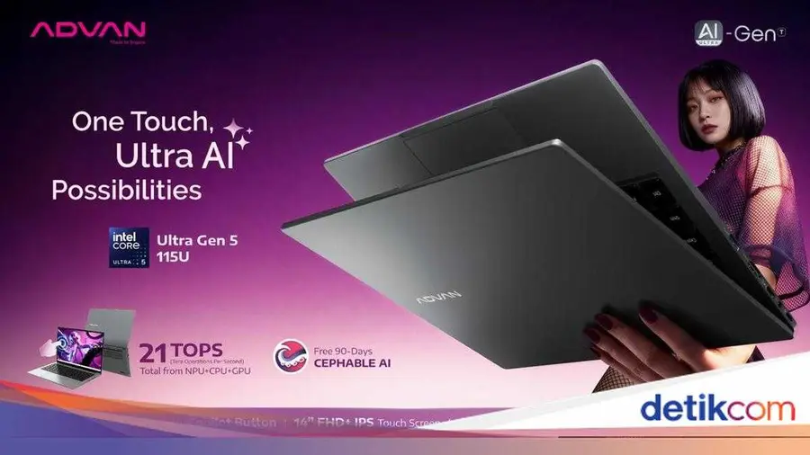 Advan Luncurkan Laptop Aigen Ultra untuk Kreatif dan Profesional Modern