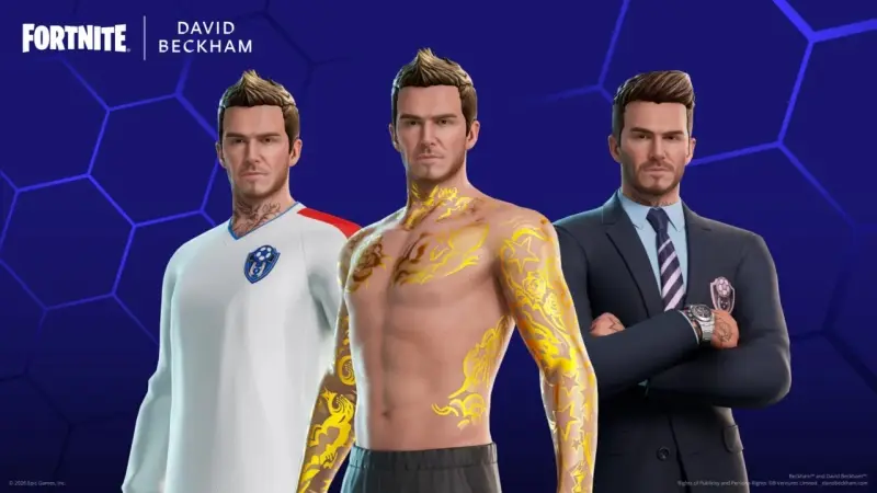 David Beckham Resmi Bergabung dengan Fortnite, Ikon Sepak Bola Baru