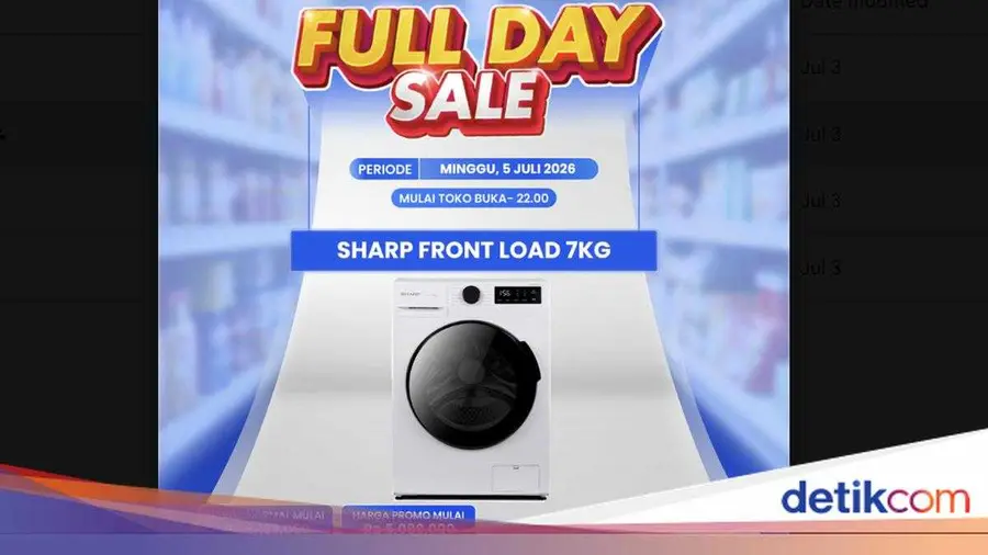 Diskon Besar Mesin Cuci Sharp di Transmart Full Day Sale