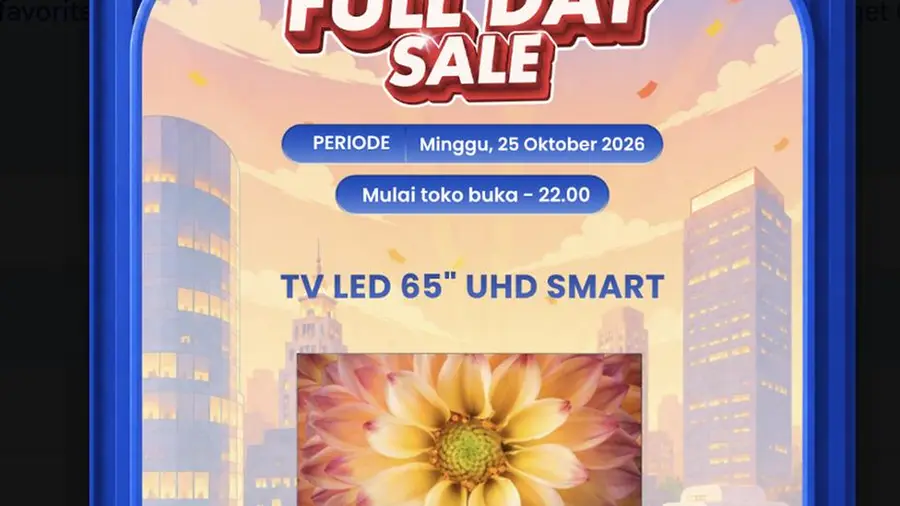 Diskon Besar TV LED 65 di Transmart Full Day Sale