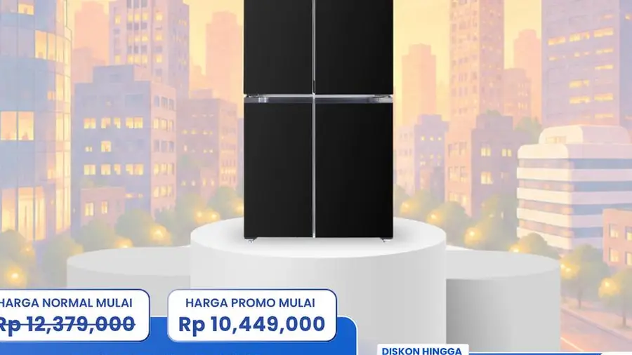 Diskon Kulkas SBS 480L di Transmart Full Day Sale