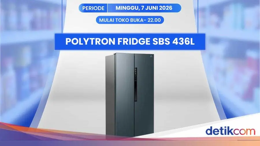 Diskon Menarik untuk Kulkas Polytron 436L di Transmart Juni 2026