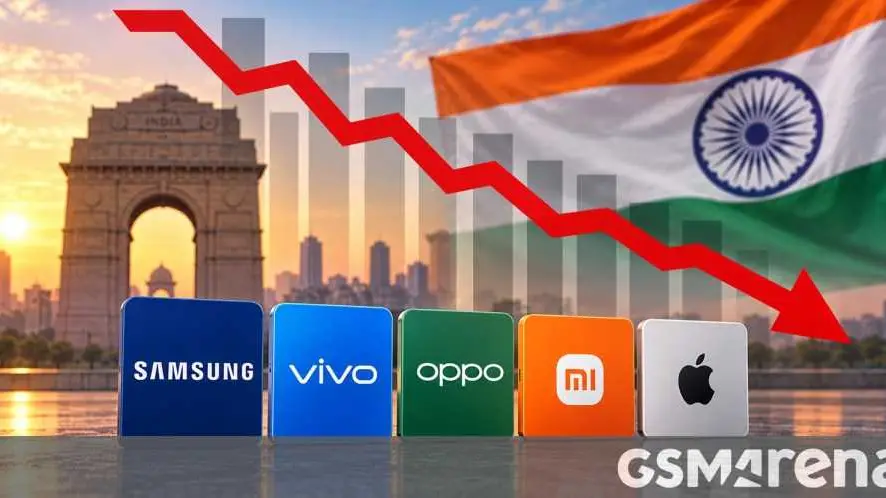 Penurunan Pengiriman Smartphone India Terendah Sejak 2016