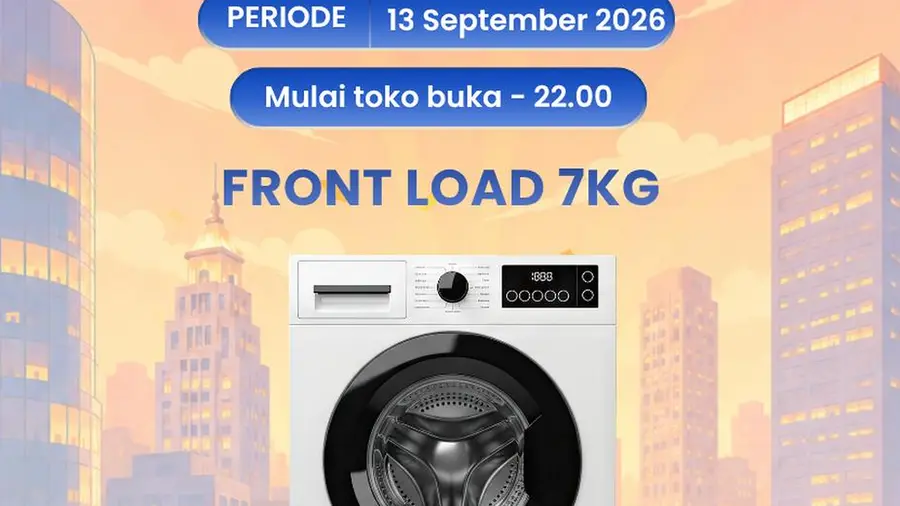 Promo Hemat Mesin Cuci Front Load 7Kg di Transmart