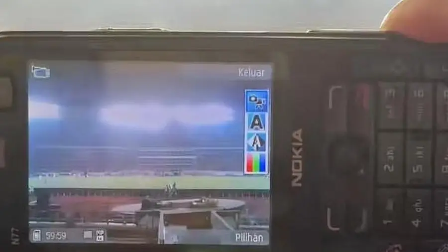 Video Nokia Jadul Rekam Laga Indonesia vs Thailand Bikin Heboh
