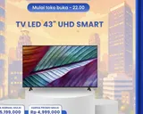 Diskon Besar TV LED 43 UHD Smart di Transmart