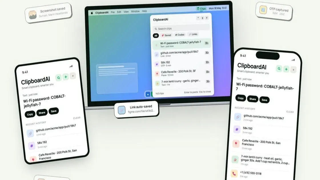 Efficient Clipboard Management with ClipboardAI for iOS and macOS