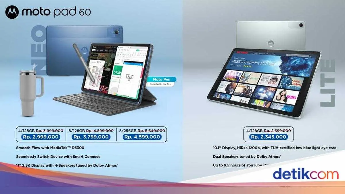 Motorola Moto Pad 60 Series: Affordable Tablets for Students