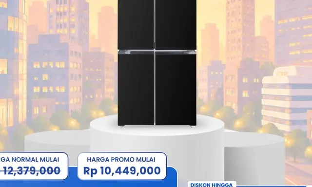 Diskon Kulkas SBS 480L di Transmart Full Day Sale