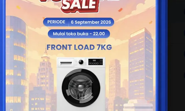 Promo Menarik Mesin Cuci Front Load di Transmart Full Day Sale
