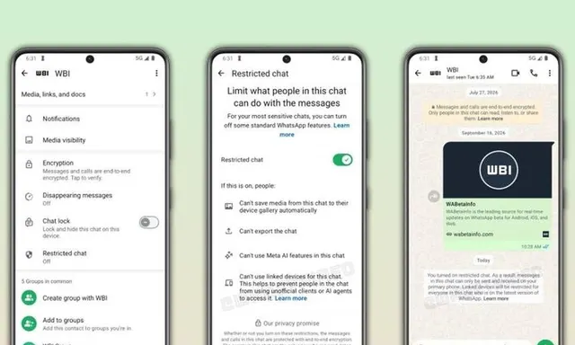WhatsApp Introduces New Restricted Chat Feature for Enhanced Privacy